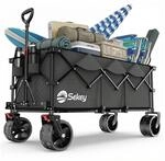 Sekey XXXL Bollerwagen Faltbar 300L 200KG Belastbar, verl&auml;ngerter Faltbollerwagen