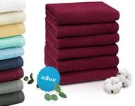 ZOLLNER 6er Set Handt&uuml;cher in 50x100 cm - saugstarke und weiche Badet&uuml;cher in