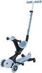Globber - GO&bull;UP Deluxe Lights ECO 360 &ndash; Skalierbarer Tretroller, 3 R&auml;der mit