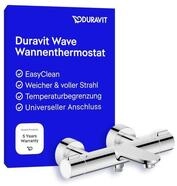 Duravit Wave Wannenarmatur Aufputz f&uuml;r 2 Verbraucher mit Umstellventil,