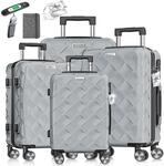 KESSER&reg; Reisekoffer Set 4-teilig | Kofferset ABS Hartschalenkoffer mit