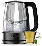 Cecotec Wasserkocher ThermoSense 340 Clear. 2200 Watt Leistung, 1,7 Liter Kapazit&auml;t,