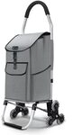 VOUNOT&reg; Aluminium Einkaufstrolley Treppensteiger, Trolly Einkaufswagen Klappbar,