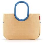 reisenthel loopshopper L frame raffia blue &ndash; Stabile Tasche mit praktischen