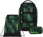 Satch Pack Schulrucksack Set 3tlg. inkl. Schlamperbox und Sportbeutel (Seismic...