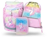 Baagl Schulranzen M&auml;dchen f&uuml;r 1. Klasse, Airy Schultasche Set 3-Teilig, Grundschule