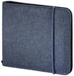 Hama CD-Tasche, zur Aufbewahrung von 24 CDs/DVDs/Blu-Rays | CD-Mappe blau,