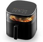 aeco TOUCH AirFryer 5,7 Liter, Hei&szlig;luftfritteuse mit 270&deg; beleuchtetem Sichfenster