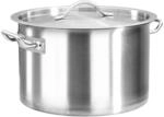 vidaXL Suppentopf mit 2 Griffen Kochtopf Universaltopf Induktion Topf Spaghettitopf