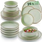 S&Auml;NGER Rio Minze Tafelservice 24 teilig, Steingut Geschirr Set 6 Personen | 6x
