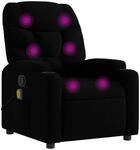 vidaXL Massagesessel Schwarz Stoff