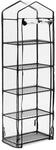 Relaxdays Gew&auml;chshaus Balkon, HBT: 193 x 58 x 36 cm, 5 Etagen, Eisen & PVC-Folie,