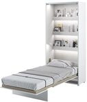 MEBLINI Schrankbett Bed Concept - Wandbett mit Lattenrost - Klappbett mit Schrank -