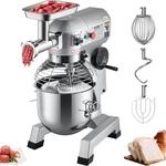 VEVOR K&uuml;chenmaschine, 1100 W Knetmaschine 20 L Edelstahl Kompakt...