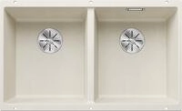 BLANCO SUBLINE 350/350-U | Granitsp&uuml;le aus SILGRANIT softwei&szlig; | [75,5x46x21,2 cm] 