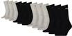 PUMA Herren Damen Crew Sportsocken Unisex 12P (Black/Grey, 47-49)