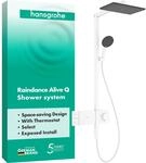 hansgrohe Raindance Alive Q - Duschsystem mit Thermostat, Regendusche (340 x...