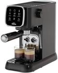 Okka Espresso Solo Halbautomatische Espressomaschine, OK0034-05, Schwarz-Chrom