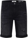 Blend Deniz Herren Jeans Shorts Kurze Denim Hose im Destroyed-Optik aus