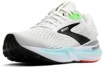 Brooks Herren Adrenaline Gts 24 Sneaker, White/Gecko/Atomizer, 44.5 EU