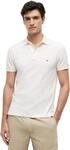 Tommy Hilfiger Herren Poloshirt Kurzarm 1985 Slim Fit, Elfenbein (Ivory Petal), S