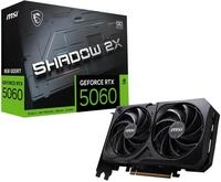 MSI GeForce RTX 5060 8G Shadow 2X OC - 8GB GDDR7 (28Gbps/128-bit), PCIe 5, Boost: