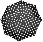 reisenthel umbrella pocket duomatic dots white &ndash; Kompakter Taschenschirm aus