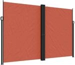 vidaXL Seitenmarkise Ausziehbar Terrakottarot 220x1000 cm