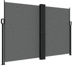 vidaXL Seitenmarkise Ausziehbar Anthrazit 160x1200 cm