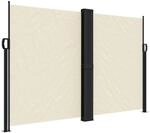 vidaXL Seitenmarkise Ausziehbar Creme 160x600 cm