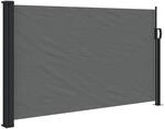 vidaXL Ausziehbare Seitenmarkise Anthrazit 117x300 cm
