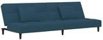 vidaXL Schlafsofa 2-Sitzer, Schlafcouch mit 2 Kissen, G&auml;stebett mit Holzrahmen,