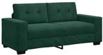 vidaXL Zweisitzer-Sofa Dunkelgr&uuml;n 180x77x82 cm Samt
