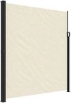 vidaXL Seitenmarkise Ausziehbar Creme 220x300 cm
