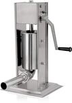 Zelsius Profi Wurstf&uuml;llmaschine aus Edelstahl (2 Liter, Silber) + vier...