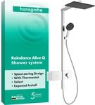 hansgrohe Raindance Alive Q - Duschsystem mit Thermostat, Regendusche (340 x 210 mm)