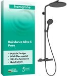 hansgrohe Raindance Alive S Puro - Duschsystem mit Thermostat, Regendusche (300...