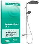 hansgrohe Raindance Alive S Puro - Duschsystem mit Thermostat, Regendusche (300 mm)
