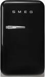 Smeg, FAB5RBL6 Minibar K&uuml;hlschrank, Vintage, eine T&uuml;r, 34 l, Scharniere...