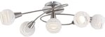 globo Deckenlampe, Kunststoff, Braun Wohnzimmer 17cm