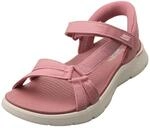 Skechers Damen Go Walk Flex Sandal Illuminate, Mauve Textile, 42 EU