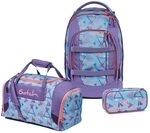 Satch Pack Schulrucksack Set 3tlg. inkl. Schlamperbox und Sporttasche (80s Dance)