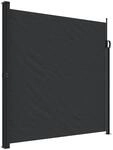 vidaXL Seitenmarkise Ausziehbar Schwarz 200x600 cm