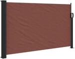vidaXL Seitenmarkise Ausziehbar Braun 117x300 cm