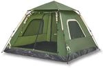 vidaXL Kuppel Campingzelt 5 Personen, Kuppelzelt mit Quick-Release-System,...