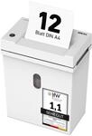 Aktenvernichter IDEAL Shredcat 8200, Partikelschnitt 2x12mm, 12 Blatt, P-5 