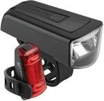AXA Fahrradlicht Set Dwn 70 Lux &ndash; USB Aufladbar &ndash; 20 Stunden Leuchtdauer &ndash;