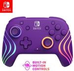 Lila, Nintendo Switch Lite/OLED, RGB-LED-Beleuchtung, Anpassung per App,