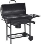 vidaXL Grillwagen mit R&auml;dern Ablagen Holzkohlegrill Grill BBQ Gartengrill