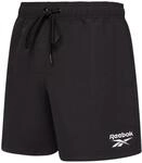 Reebok Herren Badehose in schwarz, Polyester Quick Dry Shorts, Schwarz, L/XL
